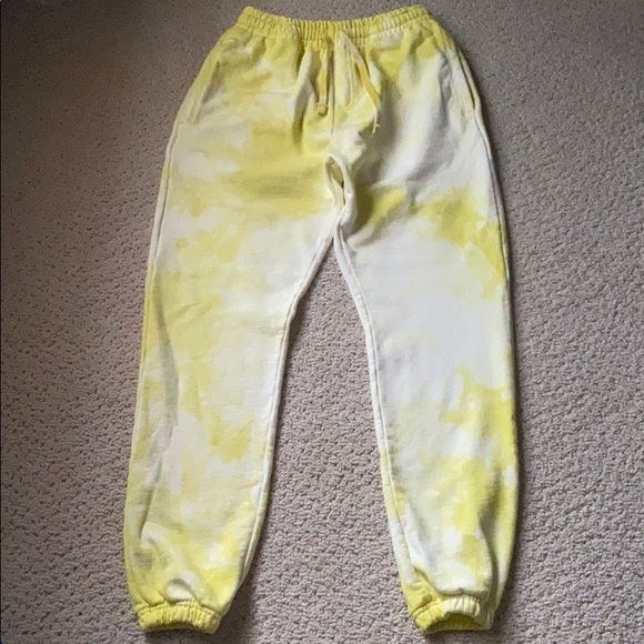 Yellow Tie Dye Sweats on Sale, 57% OFF 